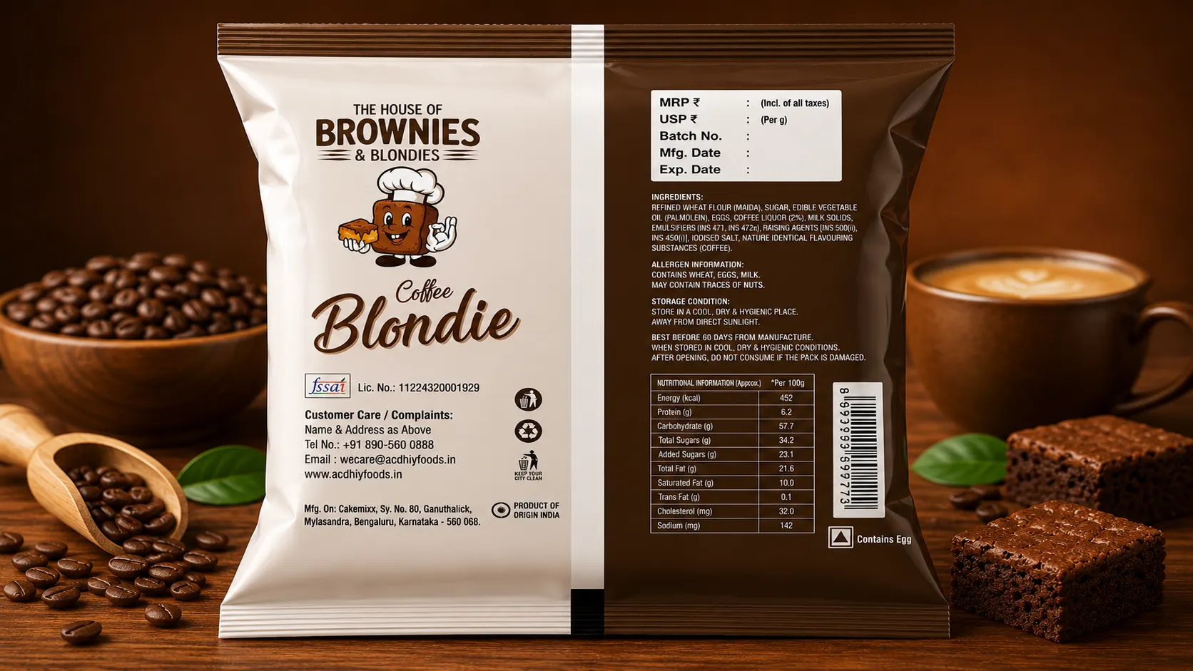 Coffee Blondie